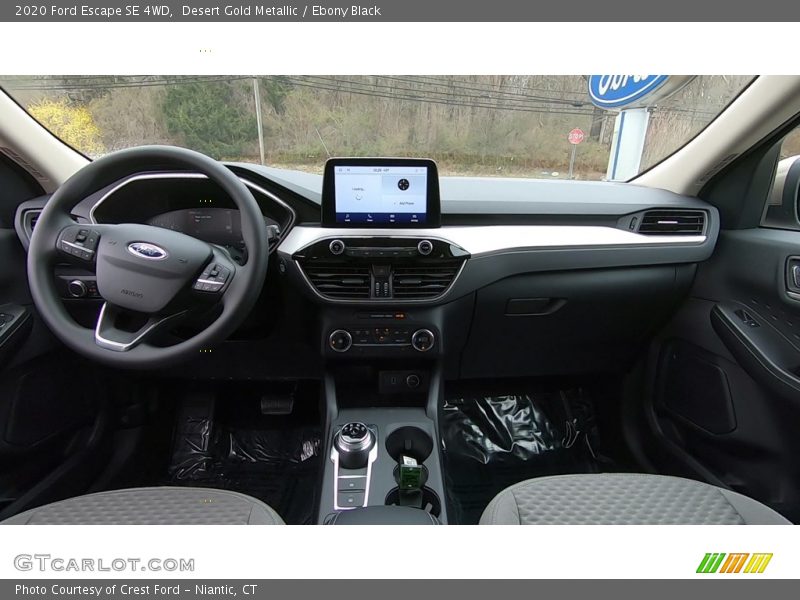 Desert Gold Metallic / Ebony Black 2020 Ford Escape SE 4WD