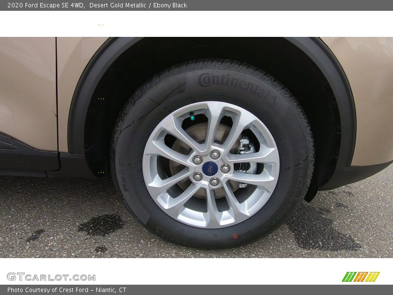 Desert Gold Metallic / Ebony Black 2020 Ford Escape SE 4WD