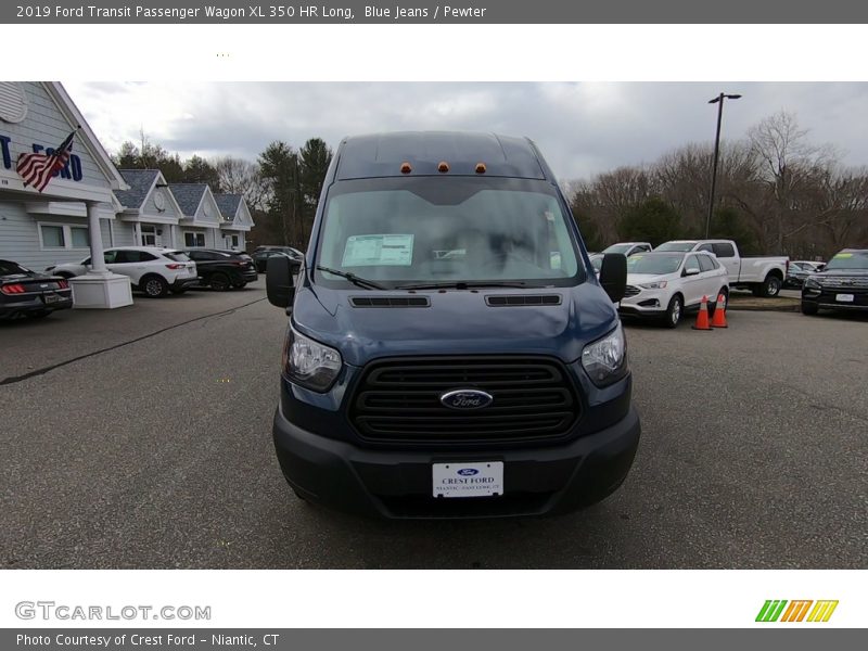 Blue Jeans / Pewter 2019 Ford Transit Passenger Wagon XL 350 HR Long