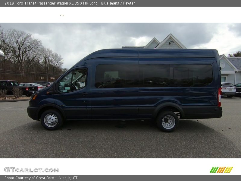 Blue Jeans / Pewter 2019 Ford Transit Passenger Wagon XL 350 HR Long