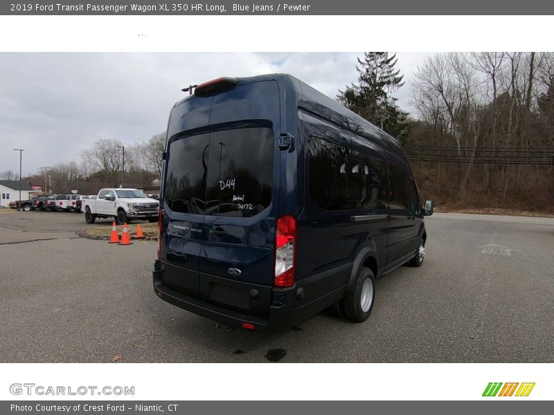 Blue Jeans / Pewter 2019 Ford Transit Passenger Wagon XL 350 HR Long