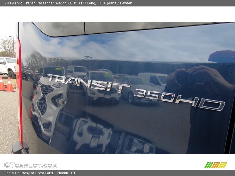 Blue Jeans / Pewter 2019 Ford Transit Passenger Wagon XL 350 HR Long