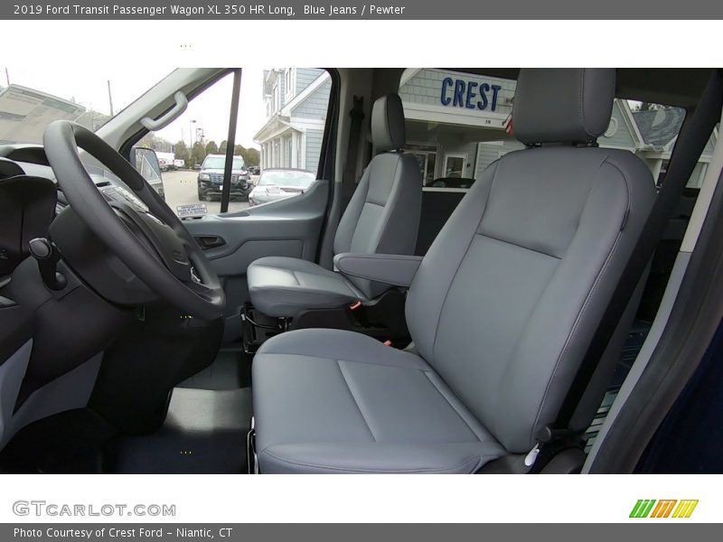 Blue Jeans / Pewter 2019 Ford Transit Passenger Wagon XL 350 HR Long