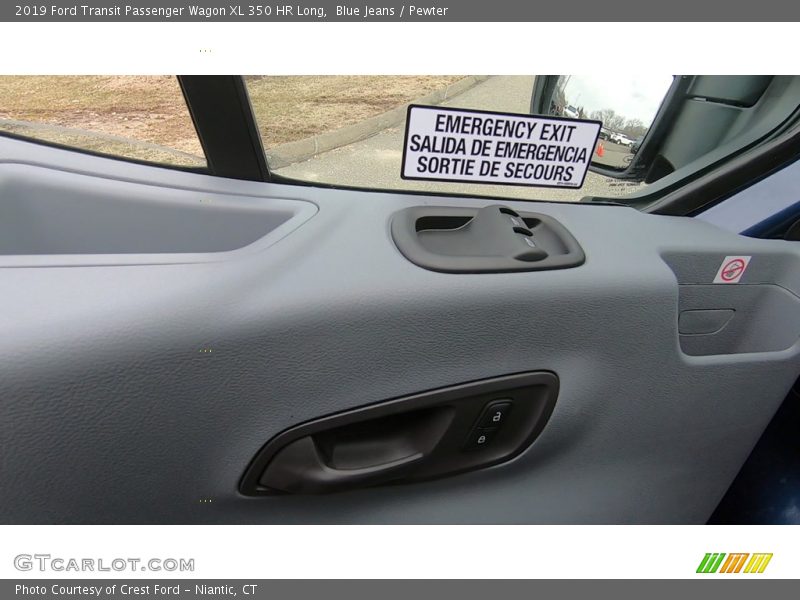 Blue Jeans / Pewter 2019 Ford Transit Passenger Wagon XL 350 HR Long