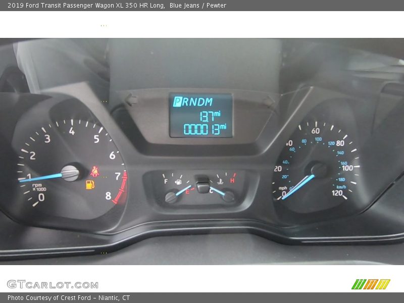 Blue Jeans / Pewter 2019 Ford Transit Passenger Wagon XL 350 HR Long