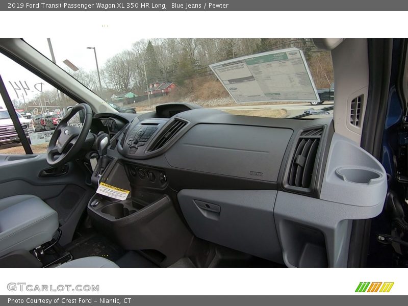 Blue Jeans / Pewter 2019 Ford Transit Passenger Wagon XL 350 HR Long