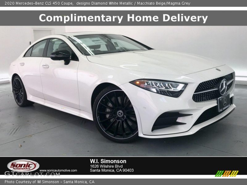 designo Diamond White Metallic / Macchiato Beige/Magma Grey 2020 Mercedes-Benz CLS 450 Coupe