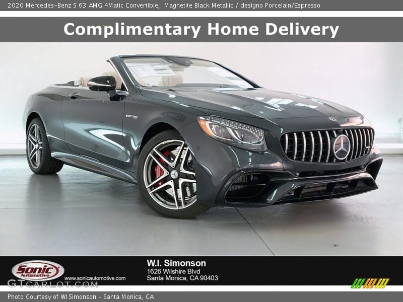 Magnetite Black Metallic / designo Porcelain/Espresso 2020 Mercedes-Benz S 63 AMG 4Matic Convertible