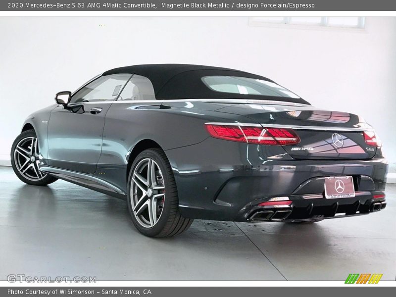 Magnetite Black Metallic / designo Porcelain/Espresso 2020 Mercedes-Benz S 63 AMG 4Matic Convertible