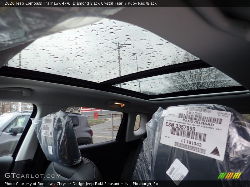 Sunroof of 2020 Compass Trailhawk 4x4