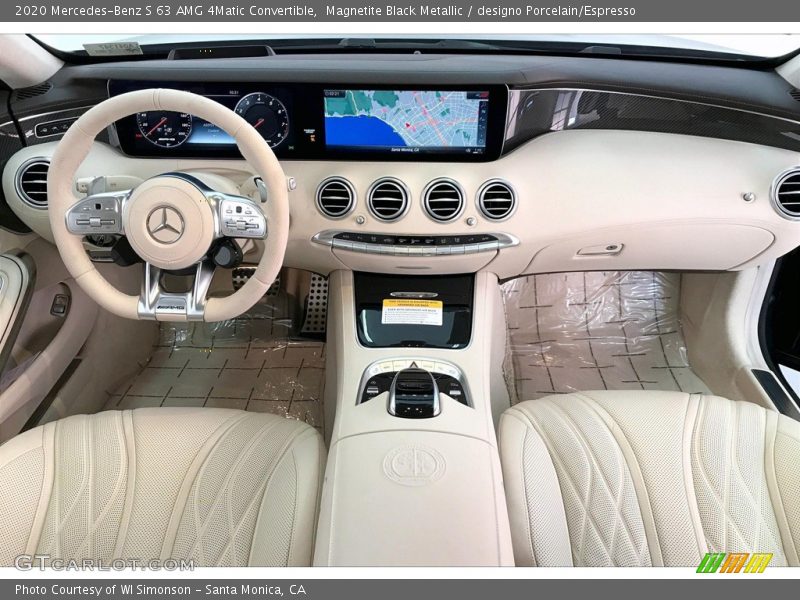 Magnetite Black Metallic / designo Porcelain/Espresso 2020 Mercedes-Benz S 63 AMG 4Matic Convertible