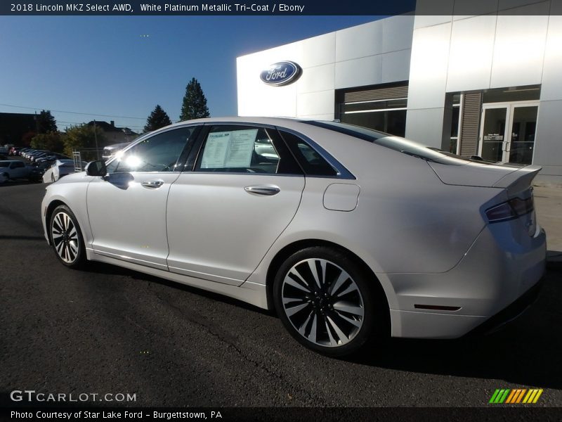 White Platinum Metallic Tri-Coat / Ebony 2018 Lincoln MKZ Select AWD
