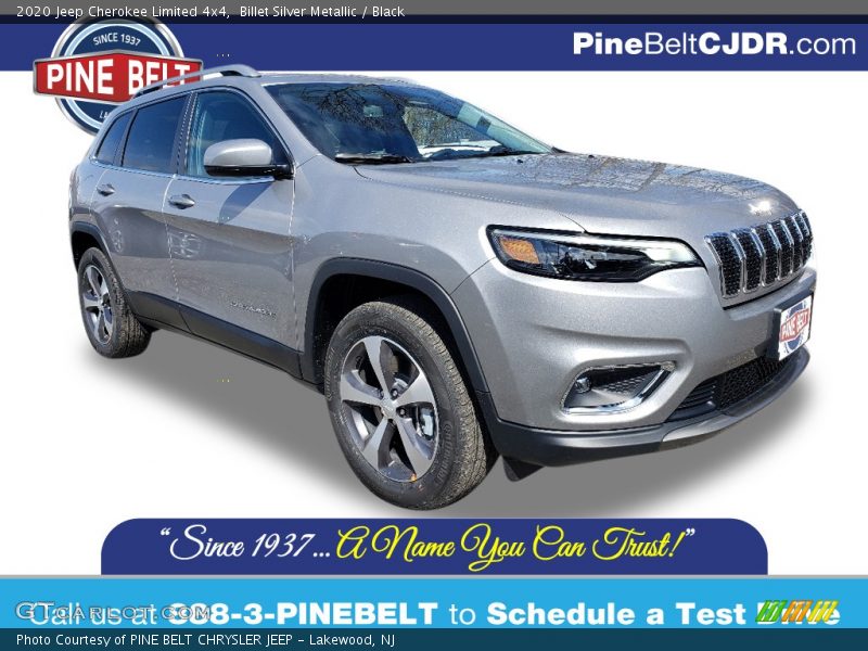 Billet Silver Metallic / Black 2020 Jeep Cherokee Limited 4x4