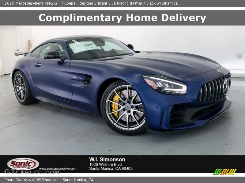 designo Brilliant Blue Magno (Matte) / Black w/Dinamica 2020 Mercedes-Benz AMG GT R Coupe