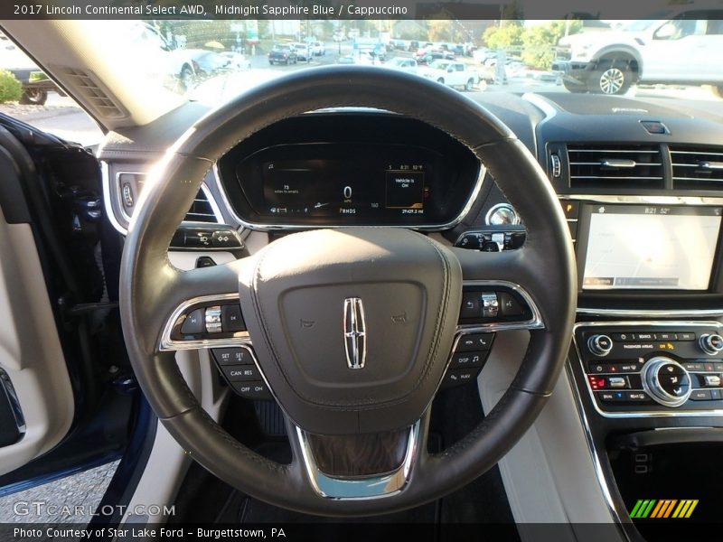 Midnight Sapphire Blue / Cappuccino 2017 Lincoln Continental Select AWD