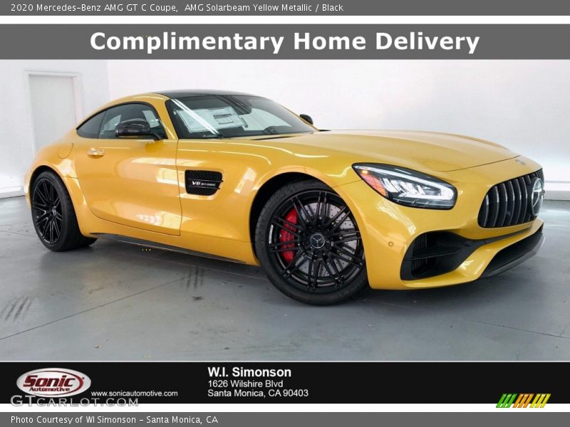 AMG Solarbeam Yellow Metallic / Black 2020 Mercedes-Benz AMG GT C Coupe