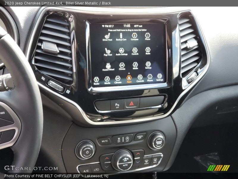 Billet Silver Metallic / Black 2020 Jeep Cherokee Limited 4x4