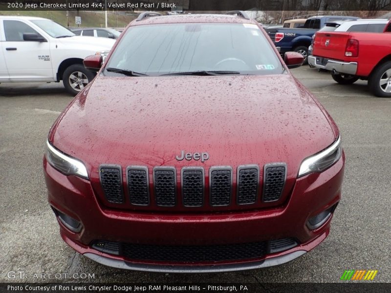 Velvet Red Pearl / Black 2020 Jeep Cherokee Limited 4x4