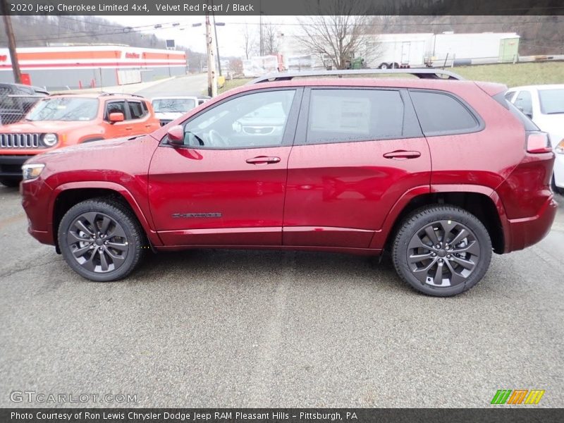 Velvet Red Pearl / Black 2020 Jeep Cherokee Limited 4x4
