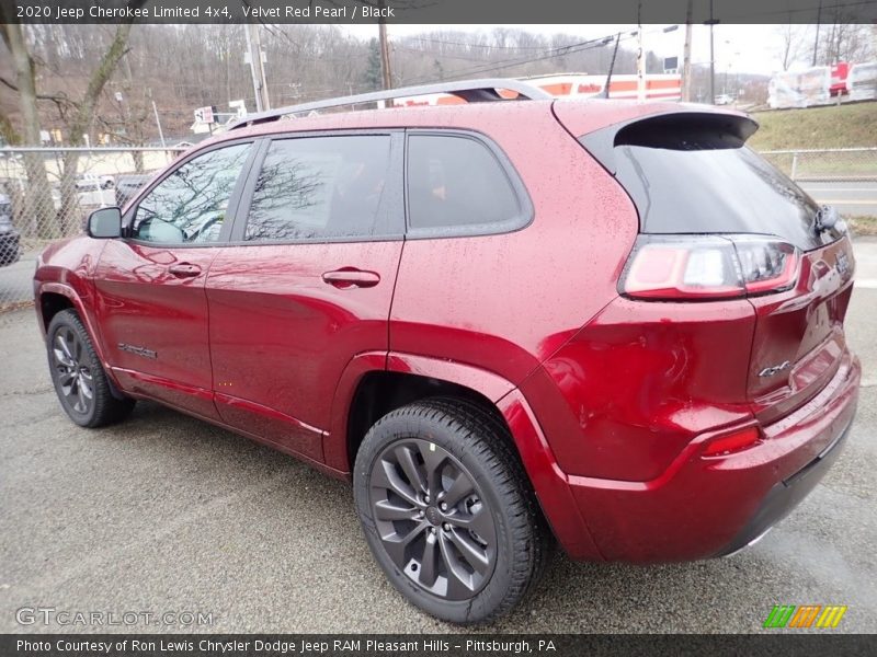 Velvet Red Pearl / Black 2020 Jeep Cherokee Limited 4x4