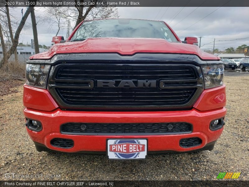 Flame Red / Black 2020 Ram 1500 Big Horn Night Edition Quad Cab 4x4