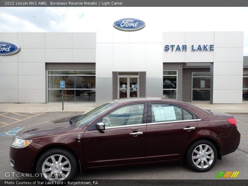 Bordeaux Reserve Metallic / Light Camel 2012 Lincoln MKZ AWD