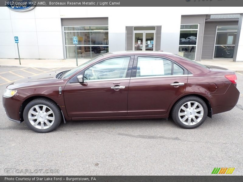Bordeaux Reserve Metallic / Light Camel 2012 Lincoln MKZ AWD