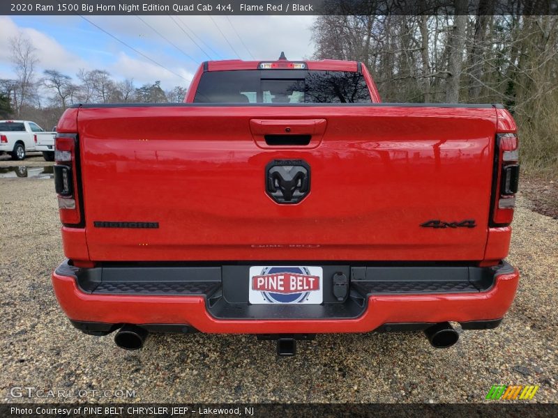 Flame Red / Black 2020 Ram 1500 Big Horn Night Edition Quad Cab 4x4