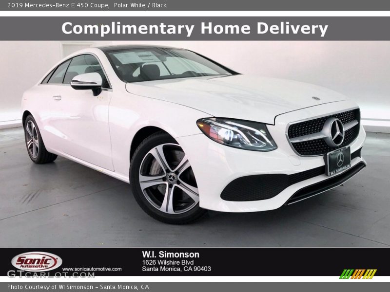 Polar White / Black 2019 Mercedes-Benz E 450 Coupe