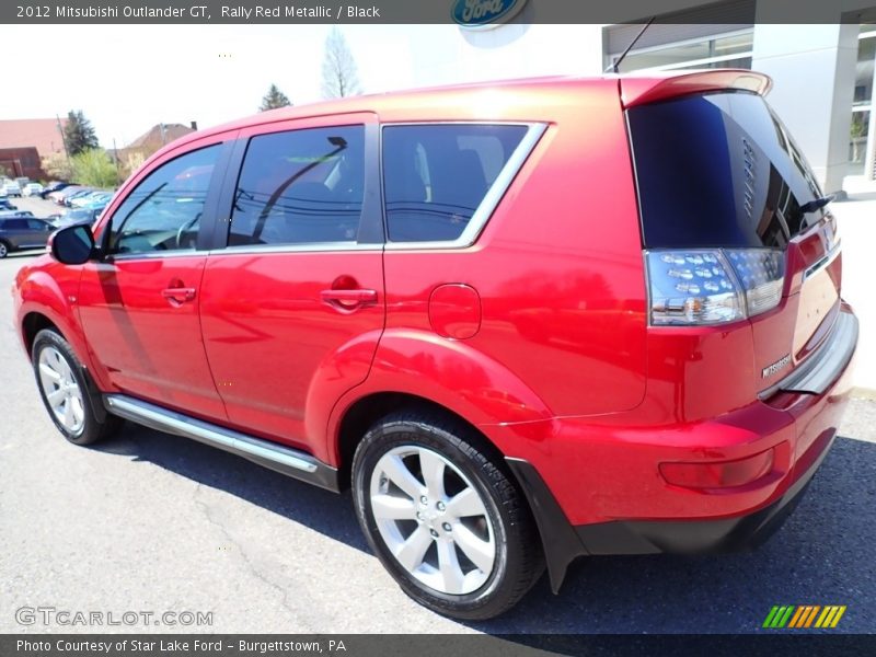 Rally Red Metallic / Black 2012 Mitsubishi Outlander GT