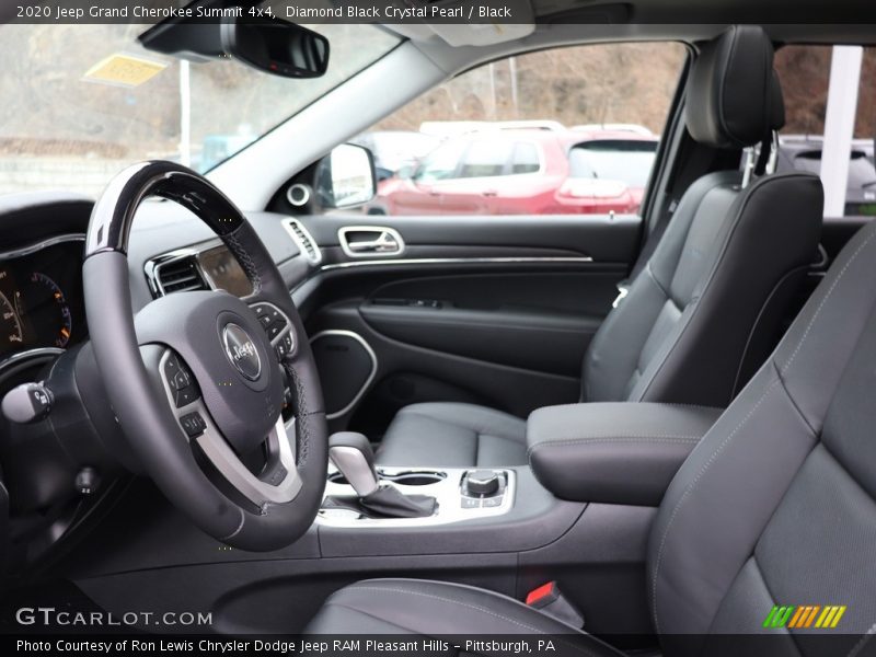 Front Seat of 2020 Grand Cherokee Summit 4x4