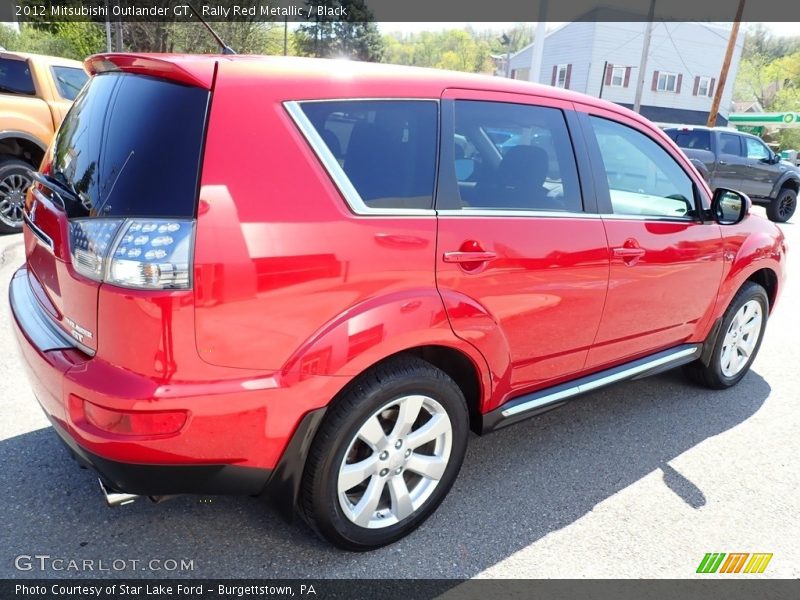 Rally Red Metallic / Black 2012 Mitsubishi Outlander GT