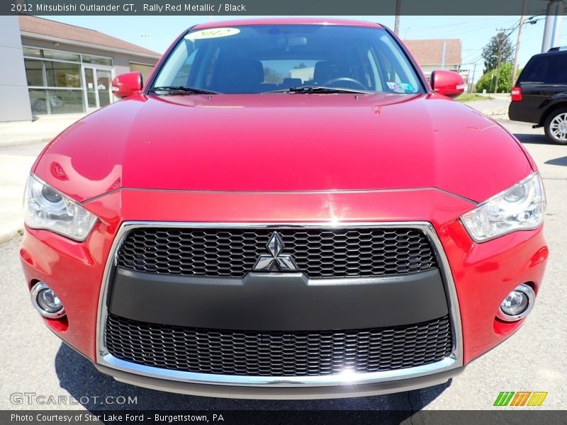 Rally Red Metallic / Black 2012 Mitsubishi Outlander GT