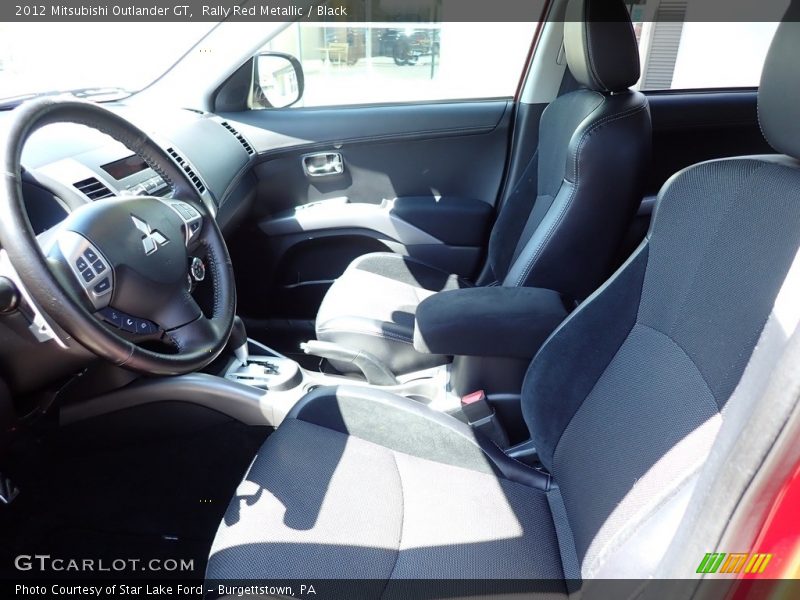 Rally Red Metallic / Black 2012 Mitsubishi Outlander GT