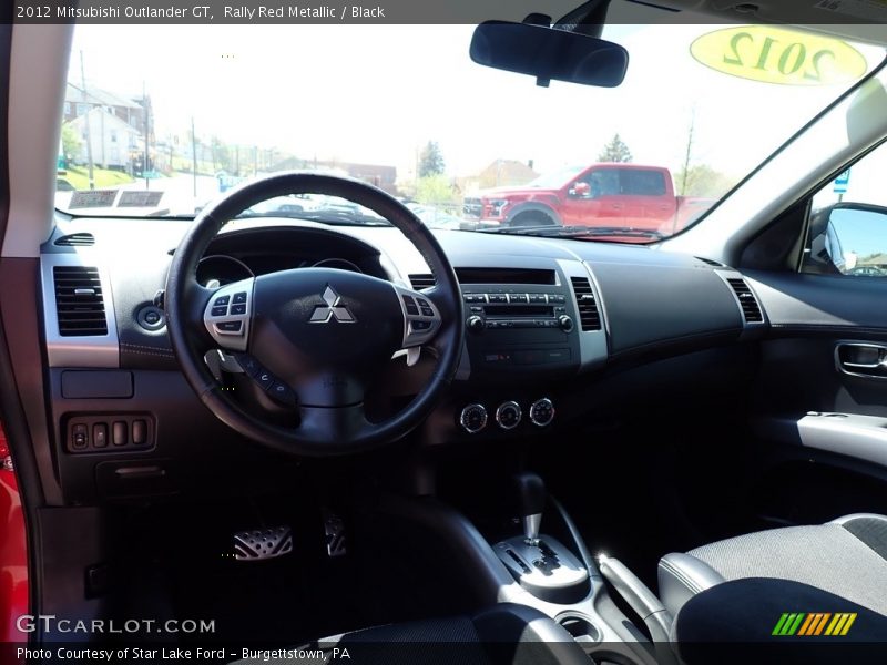 Rally Red Metallic / Black 2012 Mitsubishi Outlander GT