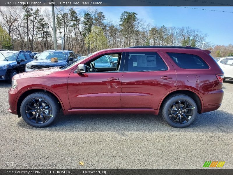 Octane Red Pearl / Black 2020 Dodge Durango GT AWD