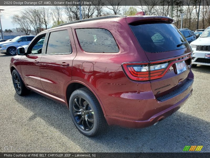 Octane Red Pearl / Black 2020 Dodge Durango GT AWD