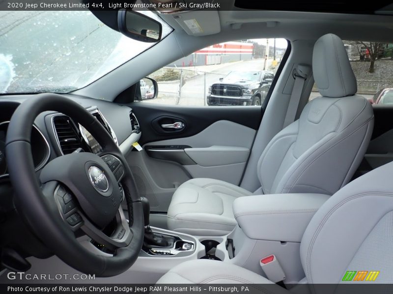 Light Brownstone Pearl / Ski Gray/Black 2020 Jeep Cherokee Limited 4x4