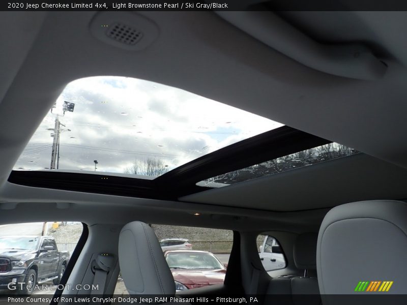 Light Brownstone Pearl / Ski Gray/Black 2020 Jeep Cherokee Limited 4x4