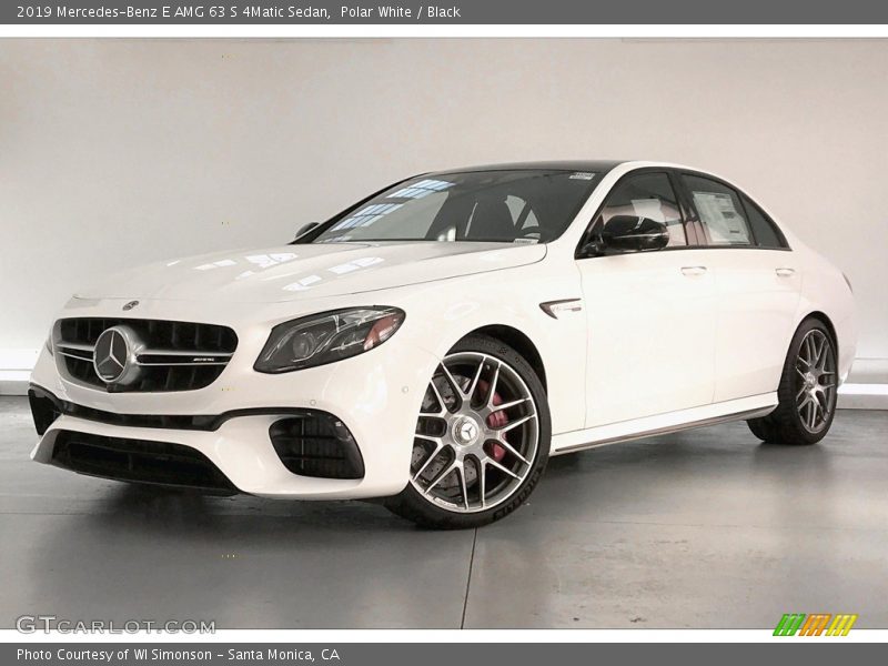 Polar White / Black 2019 Mercedes-Benz E AMG 63 S 4Matic Sedan