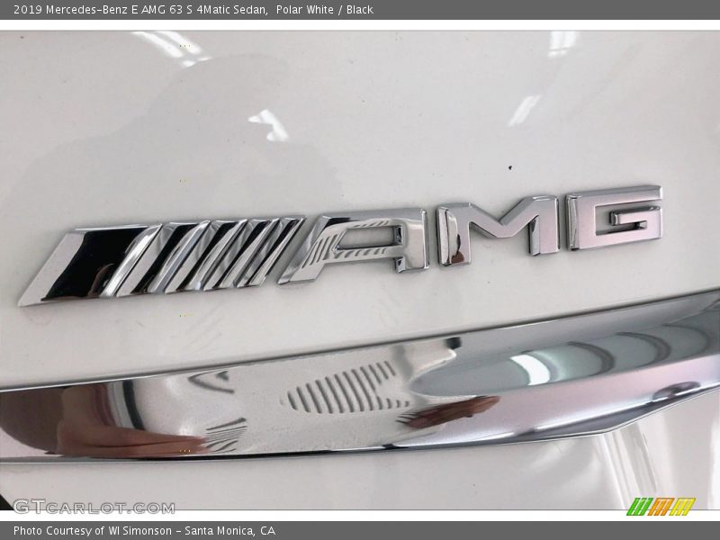 Polar White / Black 2019 Mercedes-Benz E AMG 63 S 4Matic Sedan