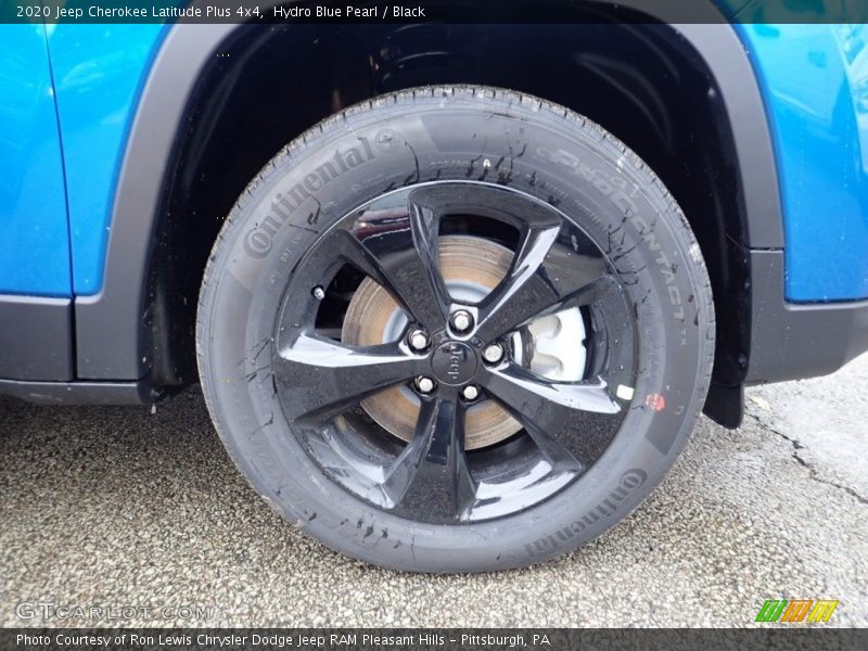 Hydro Blue Pearl / Black 2020 Jeep Cherokee Latitude Plus 4x4