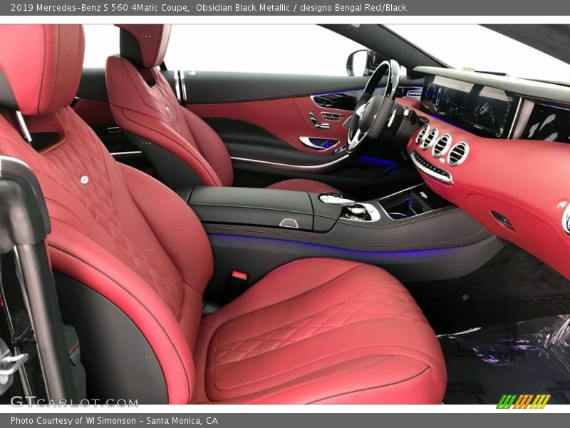 Obsidian Black Metallic / designo Bengal Red/Black 2019 Mercedes-Benz S 560 4Matic Coupe