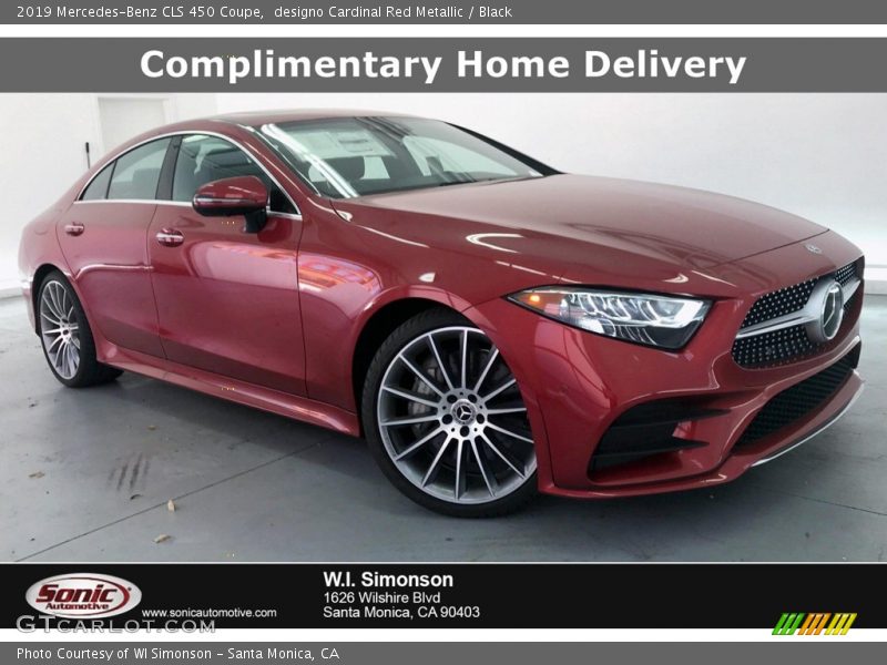 designo Cardinal Red Metallic / Black 2019 Mercedes-Benz CLS 450 Coupe