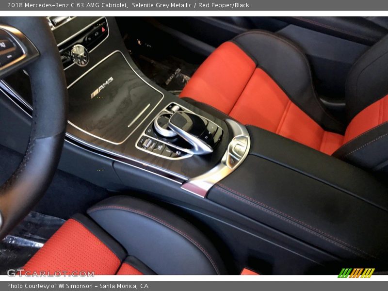 Selenite Grey Metallic / Red Pepper/Black 2018 Mercedes-Benz C 63 AMG Cabriolet