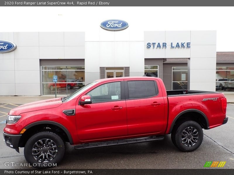 Rapid Red / Ebony 2020 Ford Ranger Lariat SuperCrew 4x4
