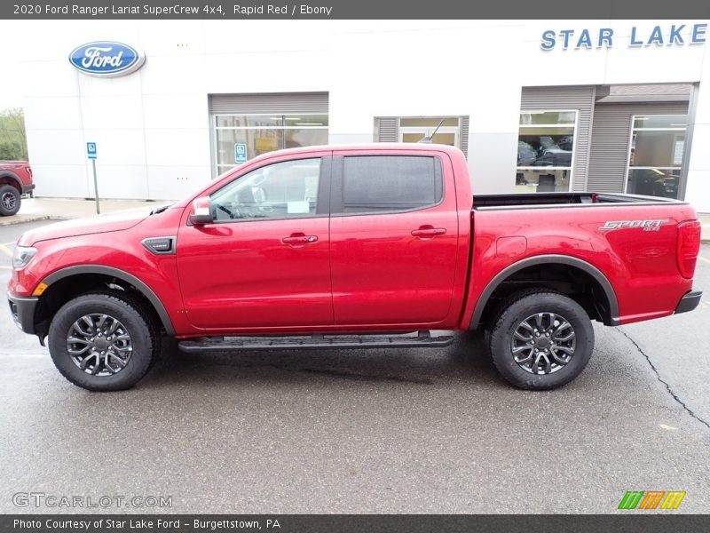 Rapid Red / Ebony 2020 Ford Ranger Lariat SuperCrew 4x4