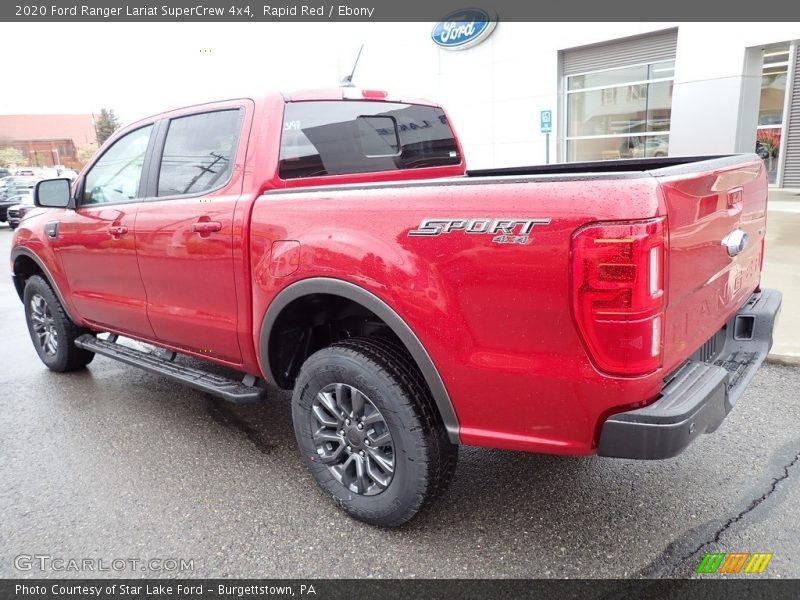Rapid Red / Ebony 2020 Ford Ranger Lariat SuperCrew 4x4