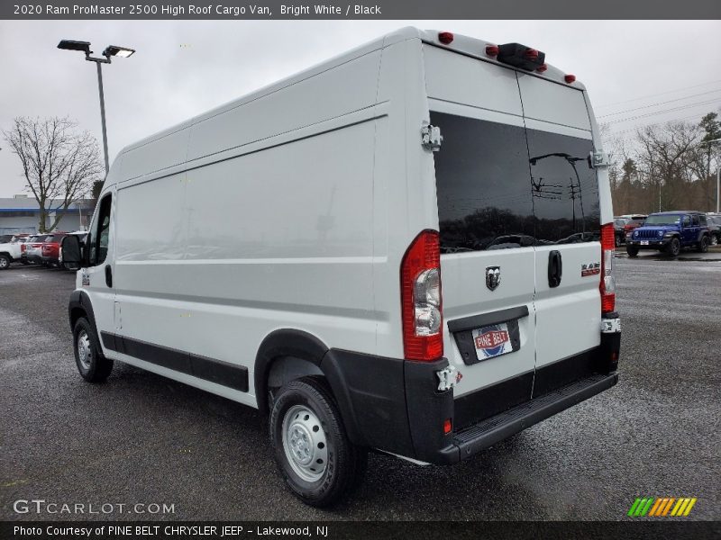 Bright White / Black 2020 Ram ProMaster 2500 High Roof Cargo Van