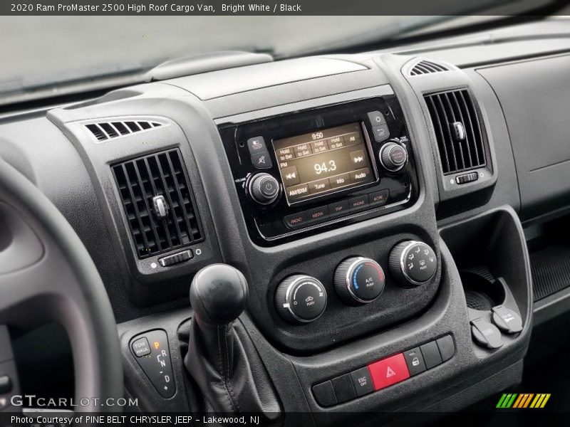 Controls of 2020 ProMaster 2500 High Roof Cargo Van